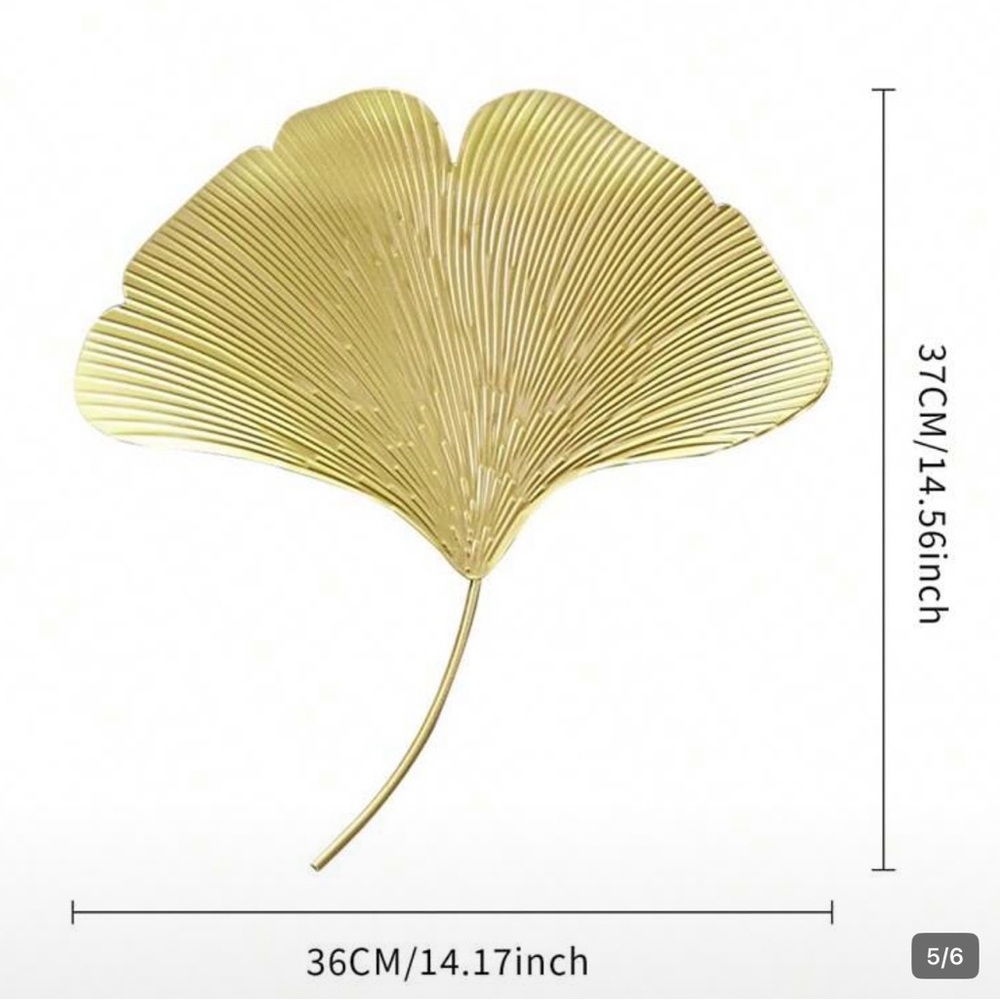 Gold Leaf Wall Decor Set - Picture 3 of 4